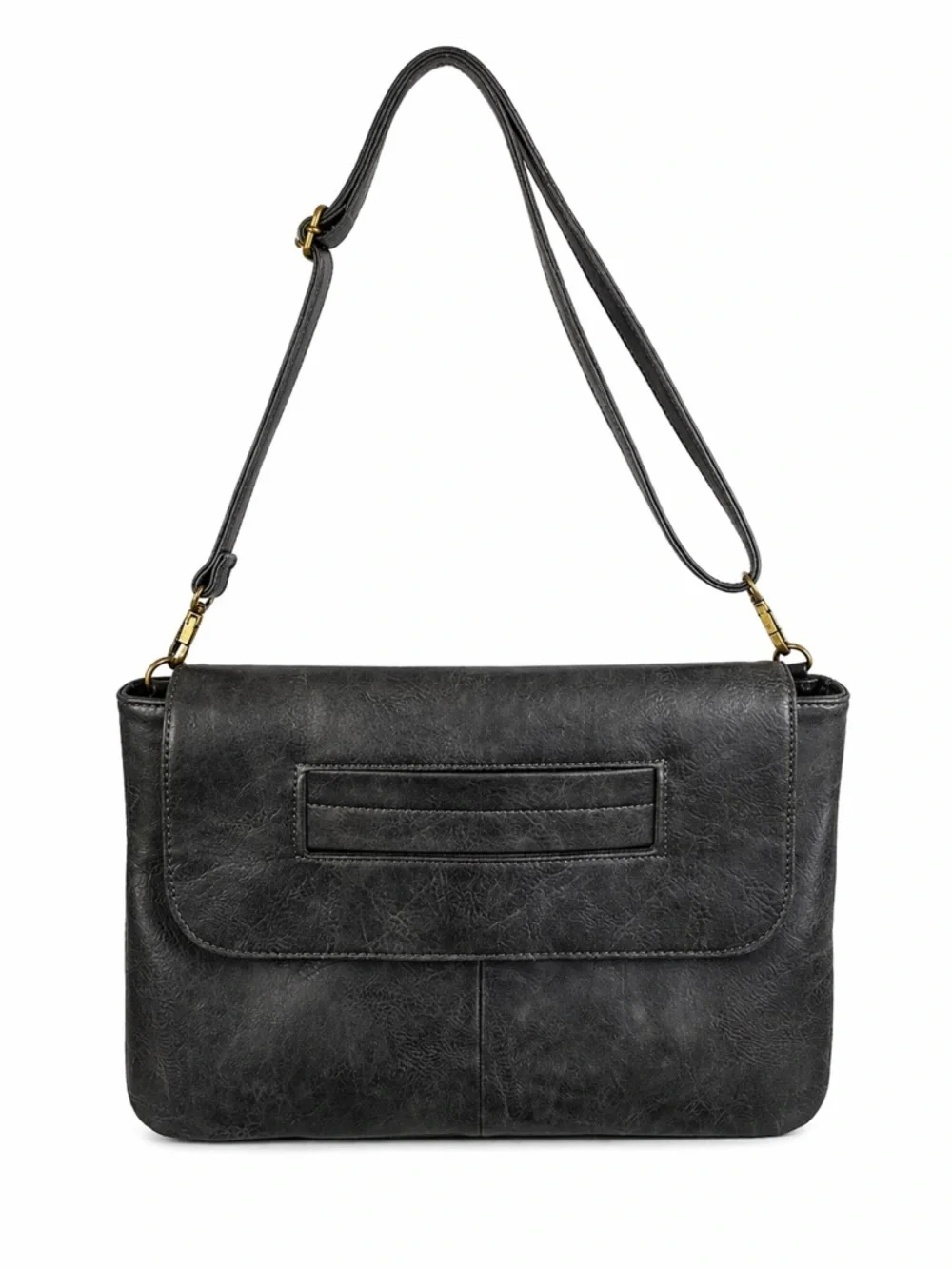Charcoal Distressed Crossbody / Shoulder Bag sachet NEW